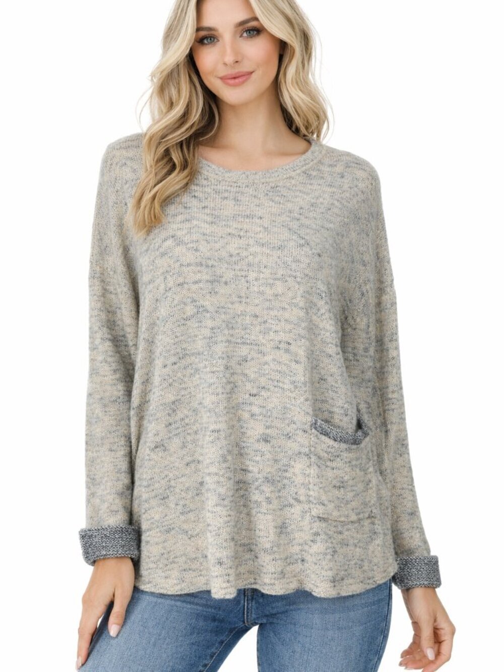 Habitat Clothes To Live In Sweater Size Small Tan Minimalist Long Sleeve Neutral